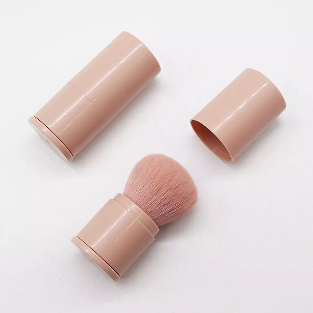 

Retractable Makeup Brush One Large Powder Blush Brush With Lid Full Set Of Beauty Make Up Tools