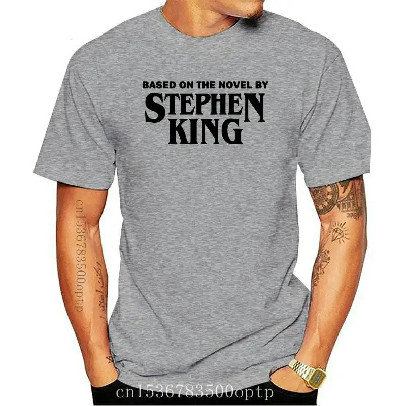 

Мужская одежда, основанная на романе Стивена Кинга, женская футболка с надписью, Женский Топ, черная свободная футболка, Женская забавная фу...