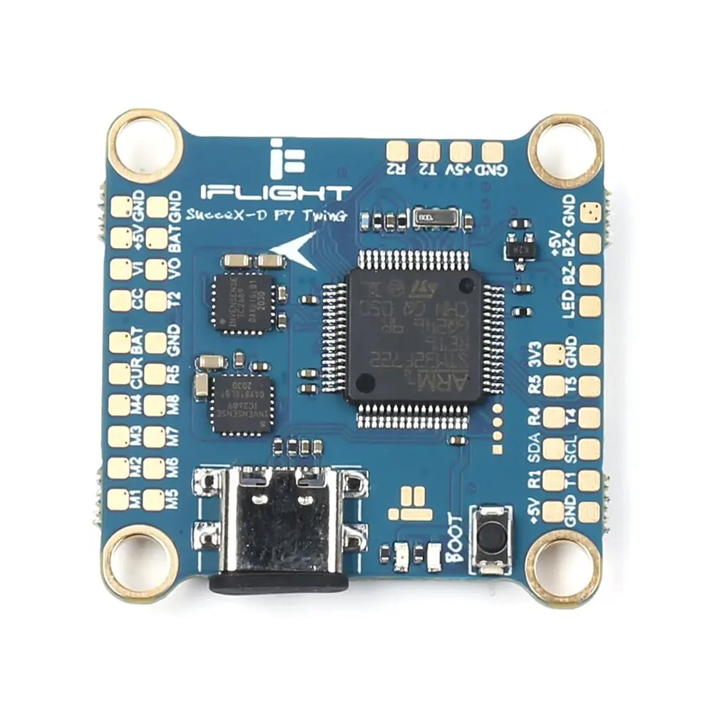 

IFlight SucceX-D F7 V2.2 Stack SucceX-D F7 V2.2 TwinG Flight Controller SucceX 50A/60A BLHELI32 4in1 ESC for FPV Racing Drones