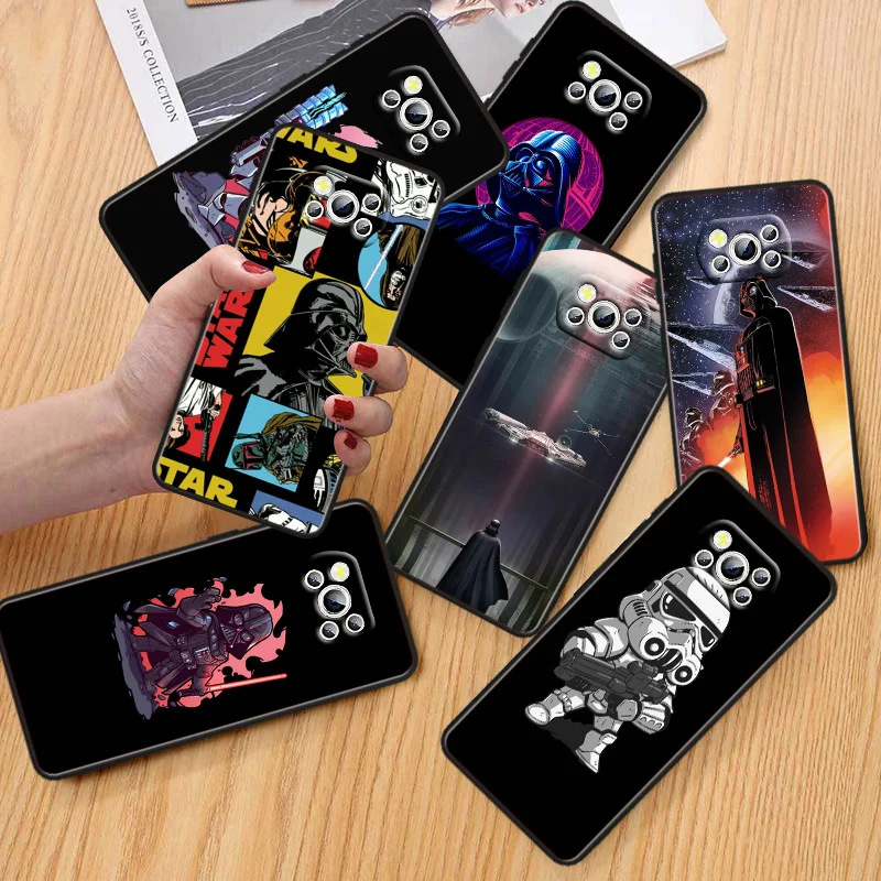 

Disney Star Wars Phone Case For Xiaomi POCO C50 C40 C31 C3 M5S X4 M4 M3 F4 F3 GT F2 F1 X3 NFC X2 Pro Black Cover
