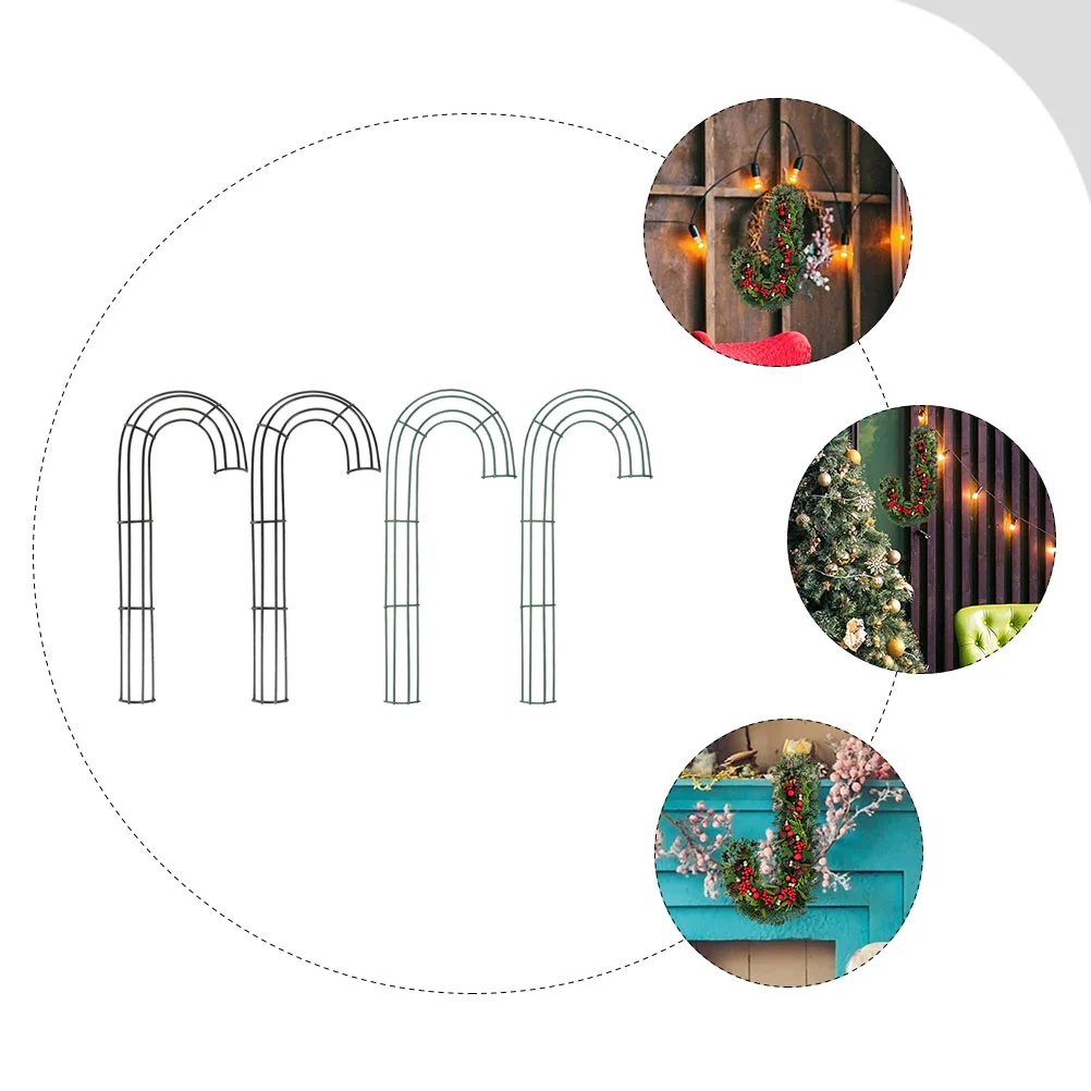 4 шт. костыль венок обруч металлический каркас J-дизайн цветочная гирлянда сделай