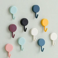 10pcs multifunction hooks self adhesive punch free strong rack wall mounted hanging hanger bathroom kitchen strong sticky hook