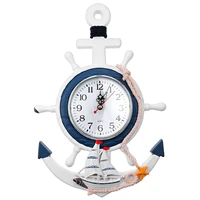 1 pc nautical garden decoration nautical decor nautical bathroom accessories garden clock anchor clock