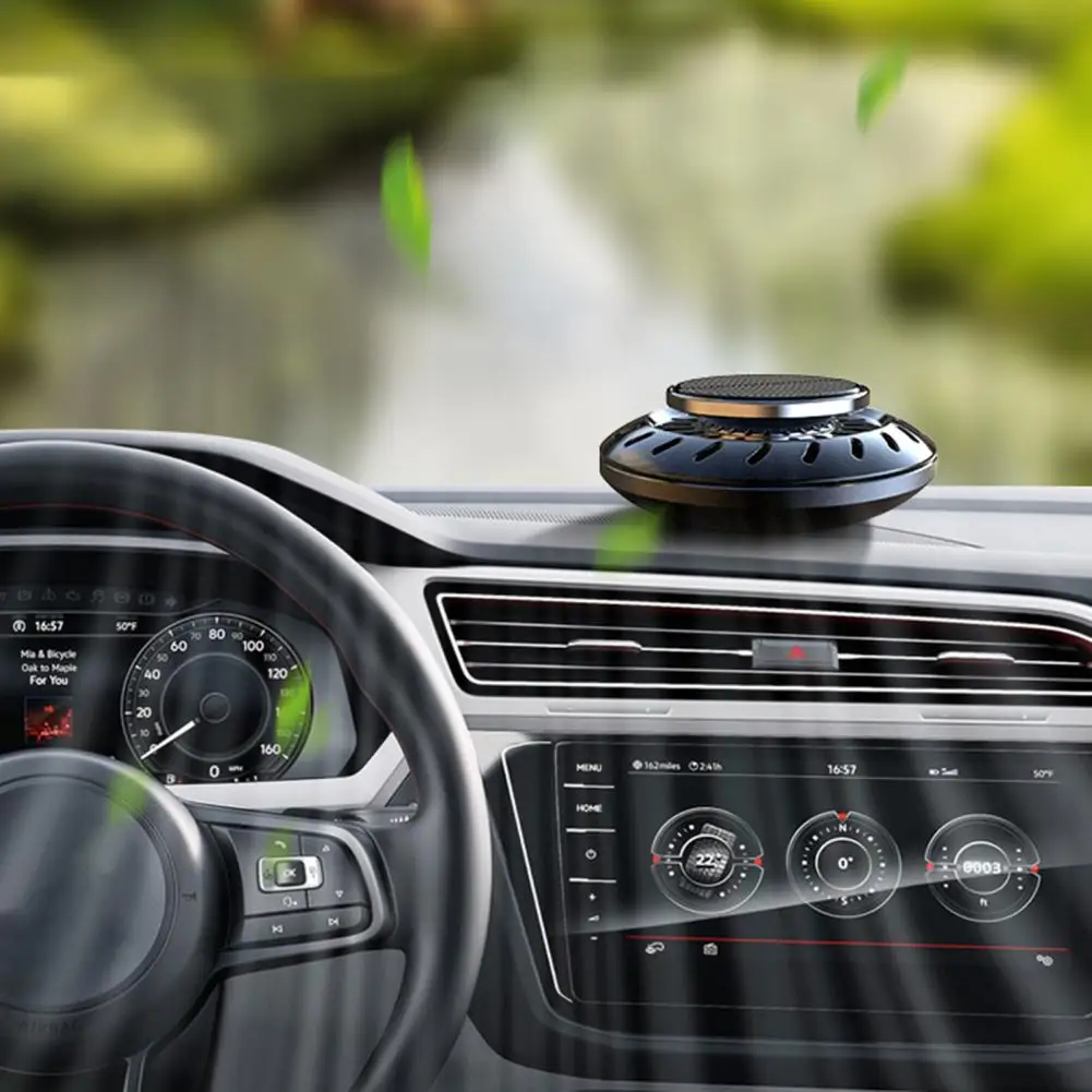 

Освежитель воздуха для автомобиля, простой, устойчивый к высоким температурам, изысканный, в форме НЛО на солнечной батарее, Вращающийся ак...