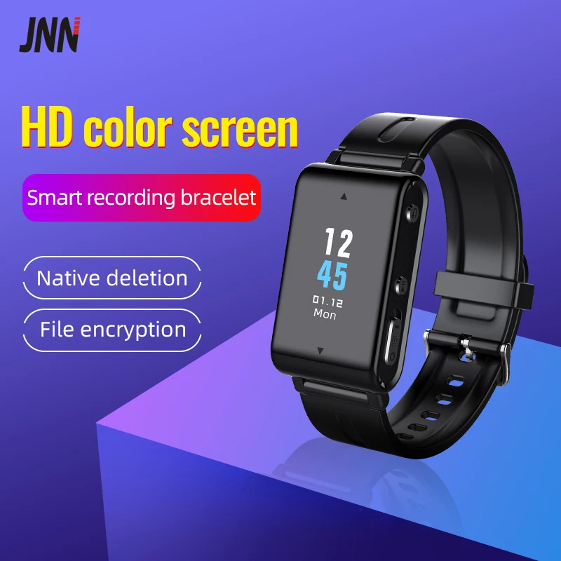 

Mini Digital Voice Recorder Smart Watch One Click HD Recording Audio Sound Secret Portable MP3 Player Record Bracelet