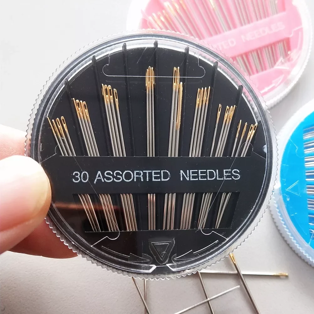 

30 Pcs/Box High Quality Assorted Hand Sewing Needles Embroidery Mending Craft Quilt Case