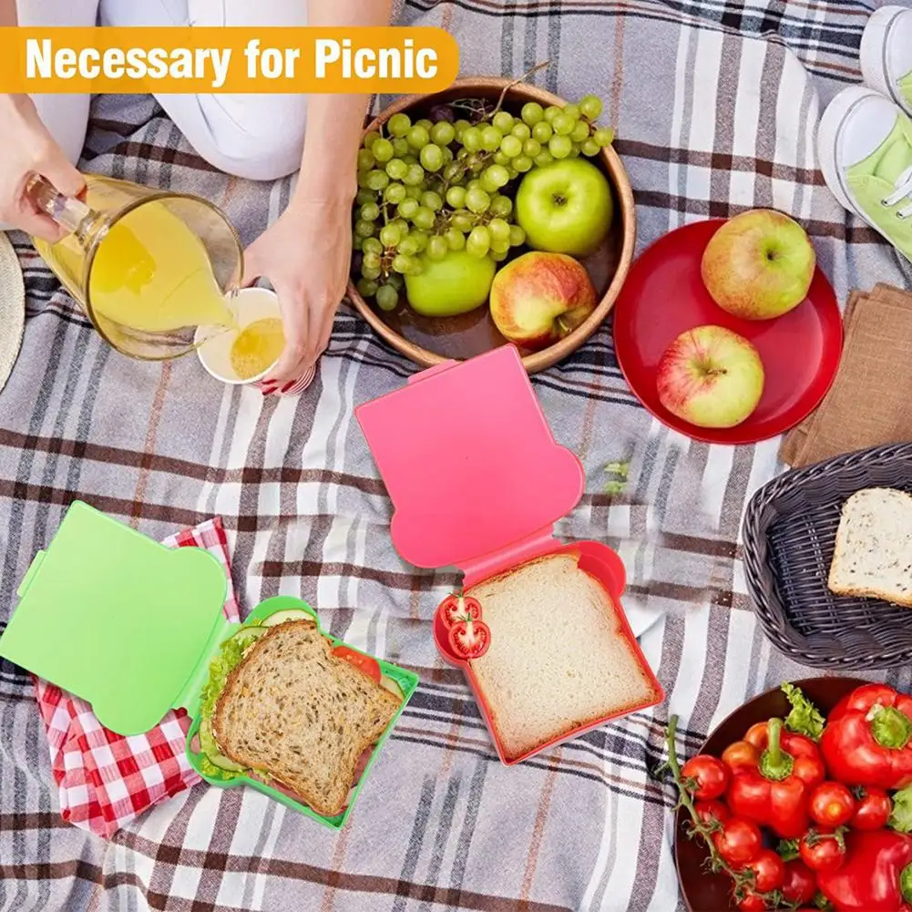 

Food Container Useful Portable Microwaveable Snack Food Storage Organizer for Kitchen Lunch Container Sandwich Case