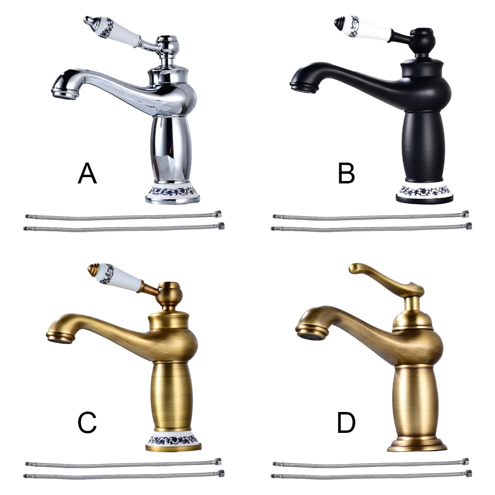 

Basin Faucet Electroplated Modern Unfading Replacement Sink Tap Hardware