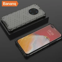bananq shockproof case for huawei p50 p40 p30 pro plus honeycomb armor bumper cover for honor 60 5g 50 30 v30 20 9x 8x lite