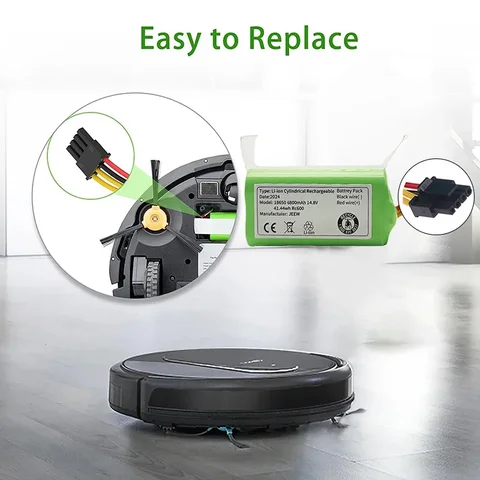 Литий-ионный аккумулятор 4S1P 14,4 В 6800 мАч 18650 для пылесоса Cecotec Conga 1290 1390 1490 1590 Genio Deluxe 370 Gutrend Echo 520