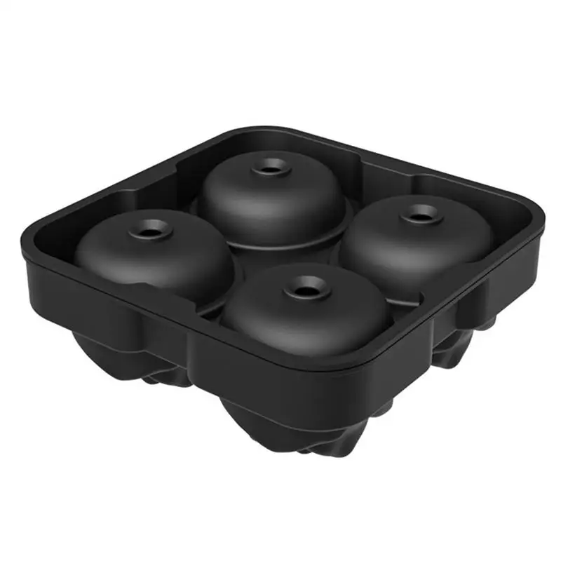 

Hot 4 Grids Ice Cube Form Silicone Rose Shape Icecream Mold Freezer Cream Ball Maker Reusable Whiskey Cocktail Mould Bar Tools