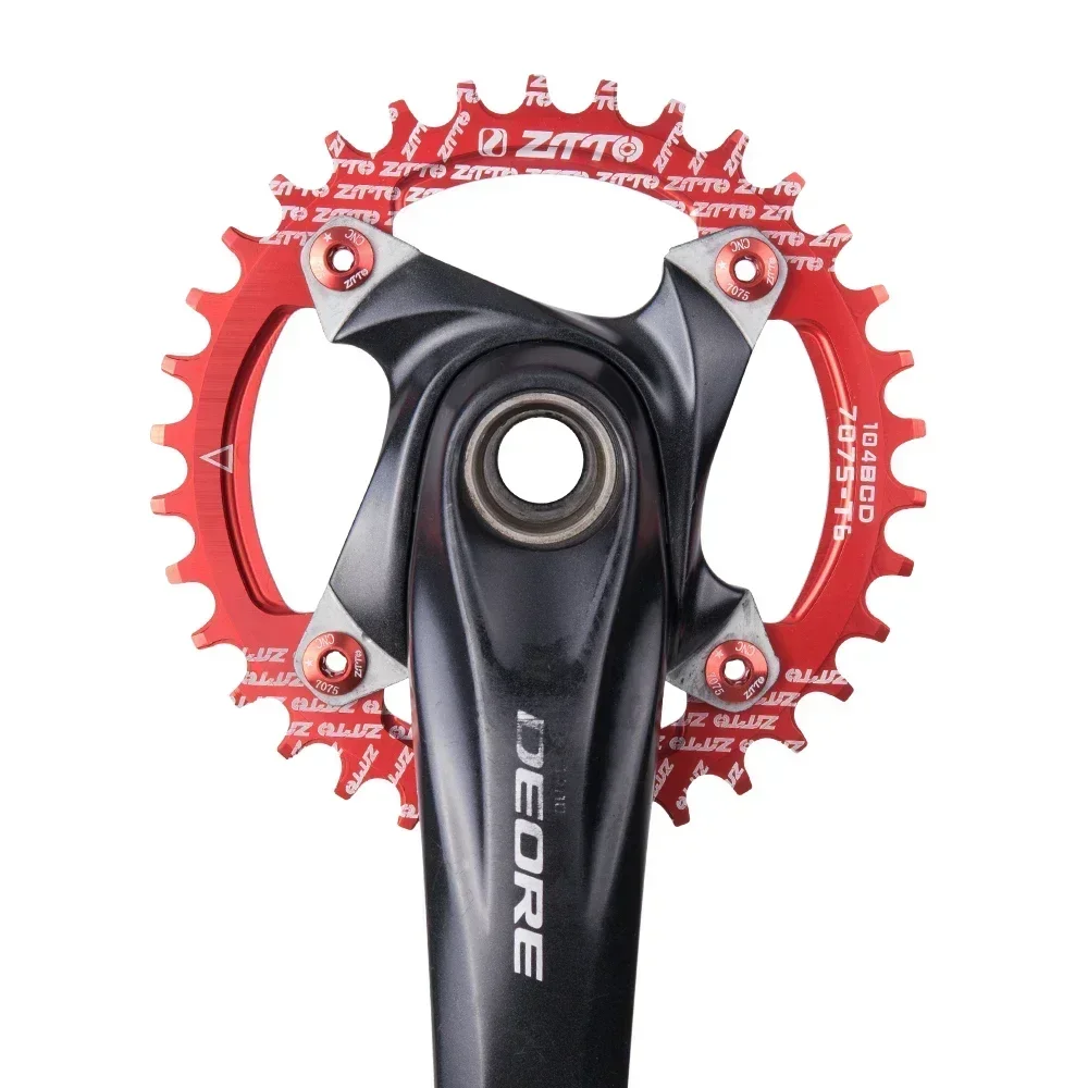 ZTTO Single Speed 1x System Узкая широкая цепь 104 BCD КРУГЛЫЙ 32T 34T 36T для MTB 11s 10s 9s 1*11 Кольцо
