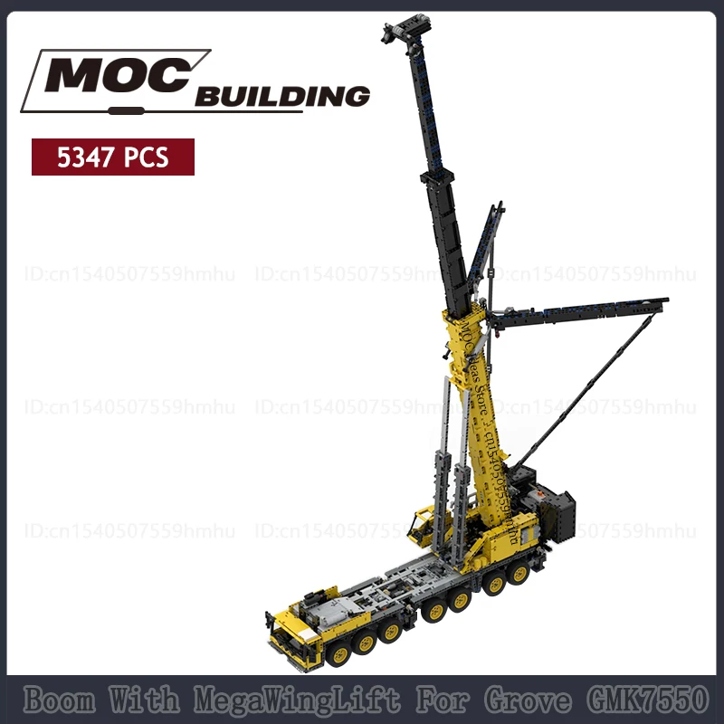 Город МОС Строительная серия стрела с мобильным краном модель строительные