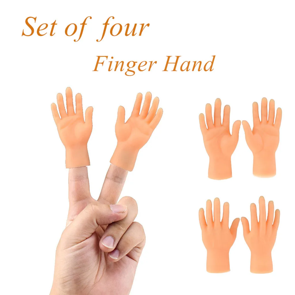 

2 Pair Cartoon Funny Finger Hands And Finger Set Creative Finger Toys Of Toys Around The Small Hand Model Halloween Gift Toys