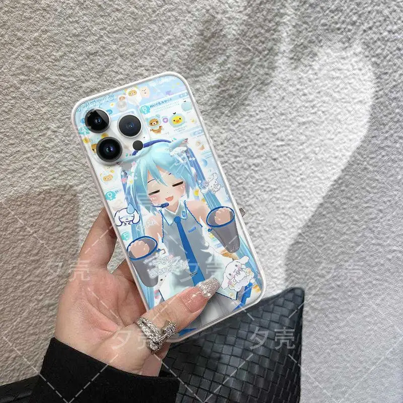 Фото Новый чехол для телефона Hatsune Miku Accent Teto - Project DIVA - Аниме-аксессуар с милым мультяшным принтом №2