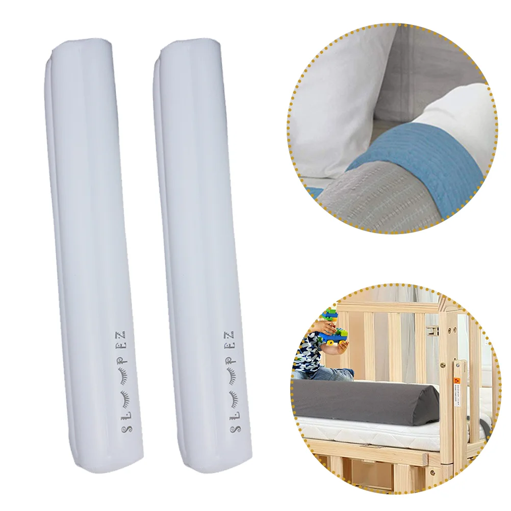 

2 Pcs Cot Bed Kids Crib Protective Tubes Bumper Mattress Accessories Empty Round Fittings Guard Sleeves Supplies Safety rails