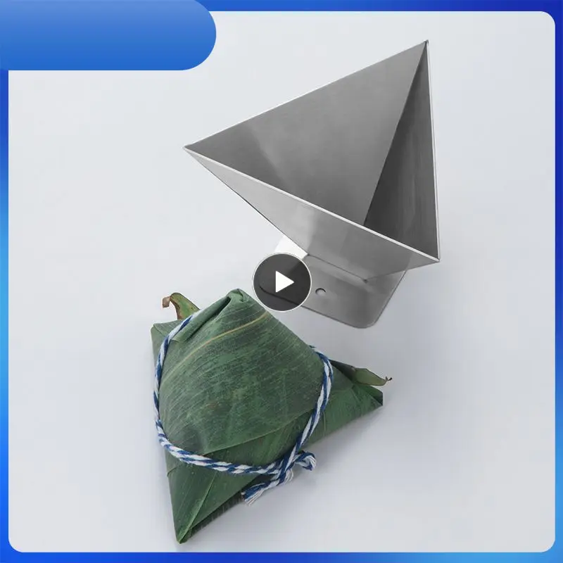 

Zongzi Stainless Steel Dumpling Mould DIY Traditional Rice-pudding Baking Molds Chocolate Mousse Cake Molds Kitchen Accessories