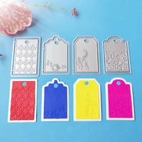 4 styles with flowers and grass lace keychain pendant tag metal cutting dies scrapbook greeting card handmade art