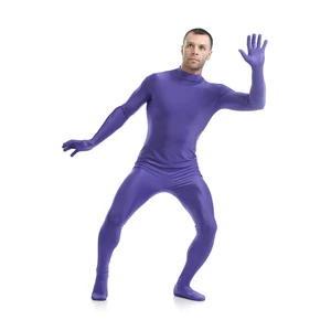 Customize tailor made Purple Zentai suit Spandex Clothes Skin Suit Catsuit Halloween Costumes Adult Bodysuit Unisex unitard