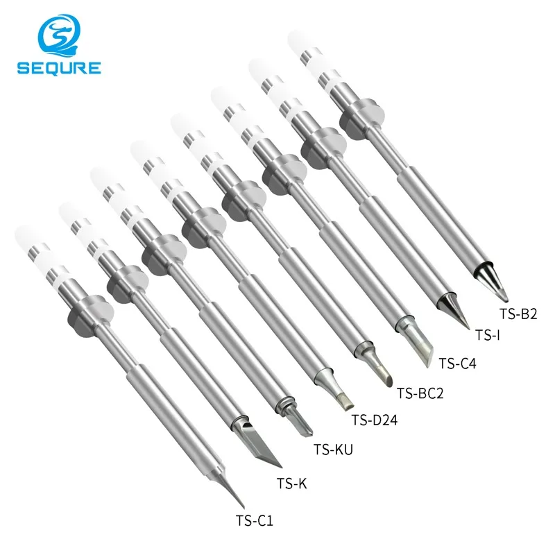 SEQURE Replacement Electric Soldering Iron Tips For SQ-001 SQ-D60 Soldering Iron Head TS K KU I D24 BC2 C4 I C1 B2