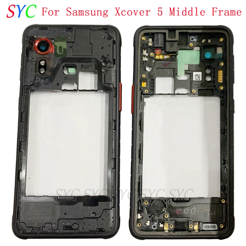 Средняя рамка Центральная Крышка корпуса для Samsung Xcover 5 G525 G525F G525N рамка ЖК-дисплея ремонтные детали