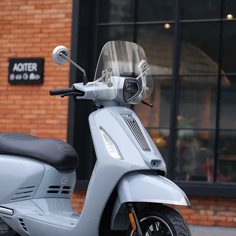 Фото 【Премиум】 Аксессуары для модификации ветрового стекла для Honda NS125LA 2025 года, гоночное ретро-ветровое стекло №3