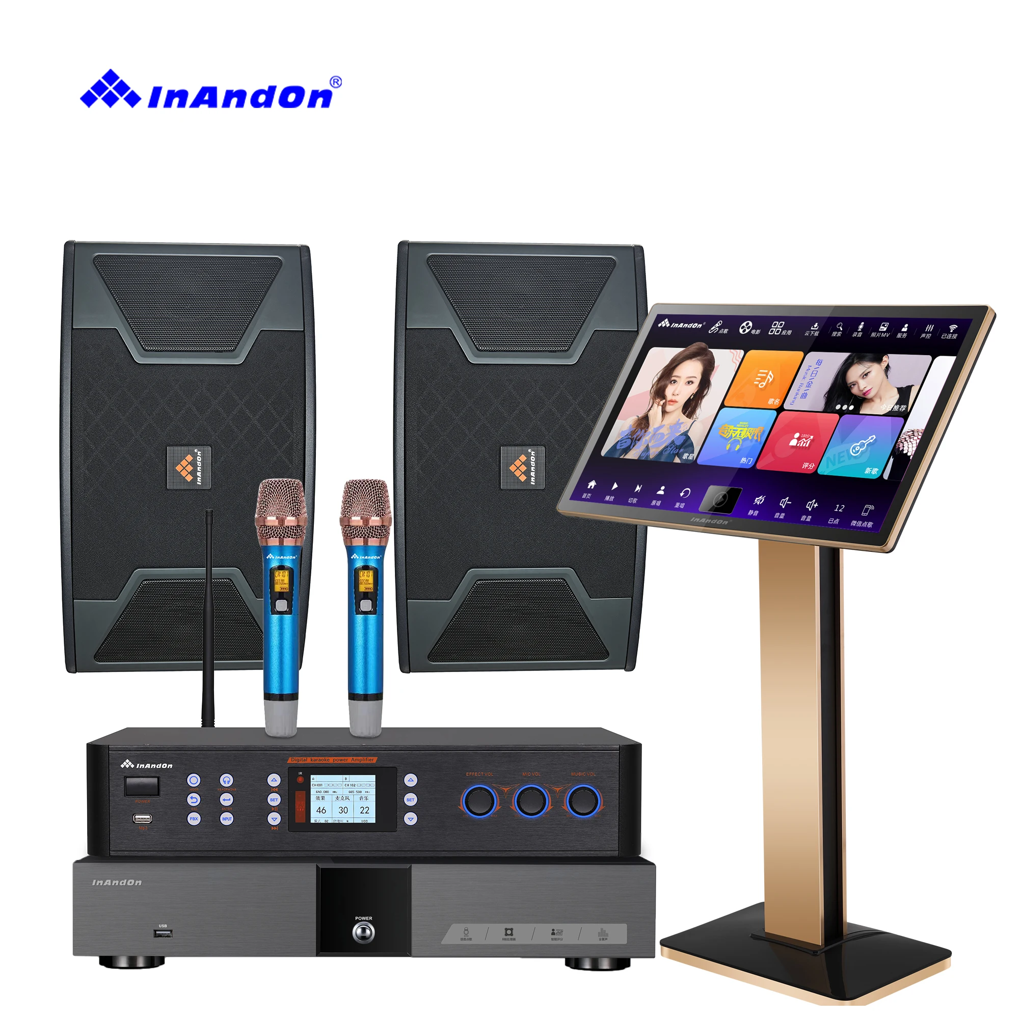 

21.5 4T V5 MAX Full set Karaoke system machine Home KTV InAndOn System Machine