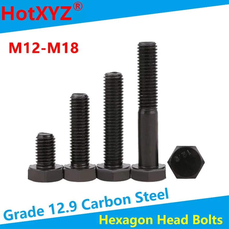 

12.9 Grade External Hex Screw Alloy Steel High Strength External Hex Full Teeth Bolt M12M14M16M18 2Pcs