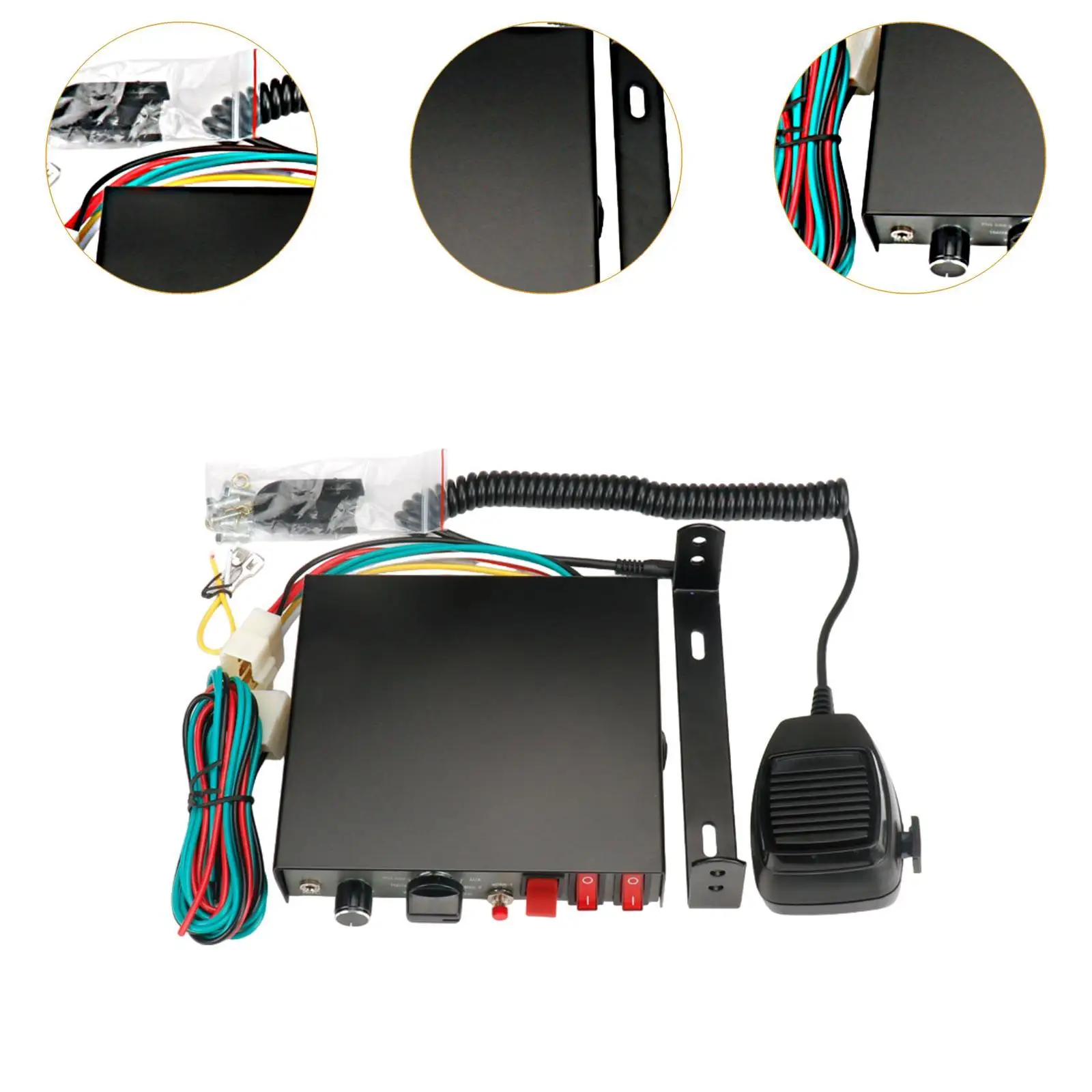 Универсальный комплект сигнализации для автомобиля с ручным микрофоном