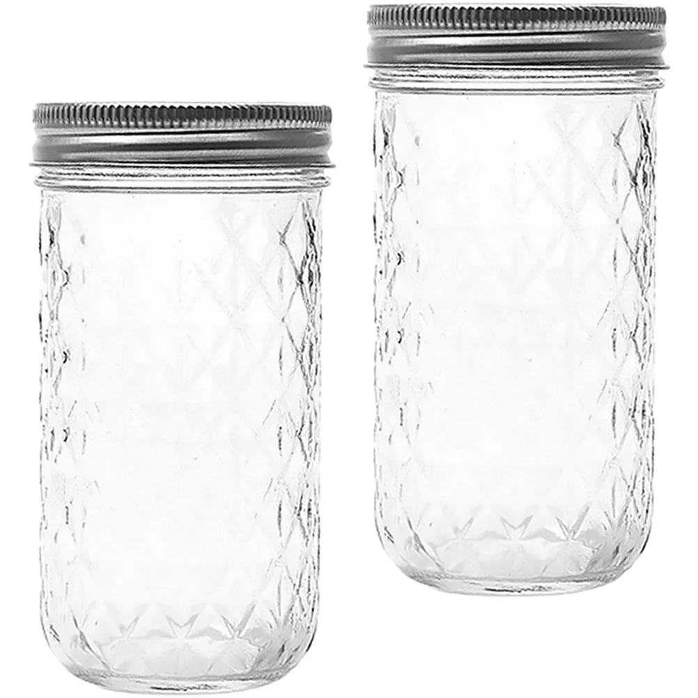

Jars Jar Canning Mason Lids Wide Mouth Jam Containers Jelly Storage Kitchen Canisters Fermenting Dispensers Honey Clear Pots