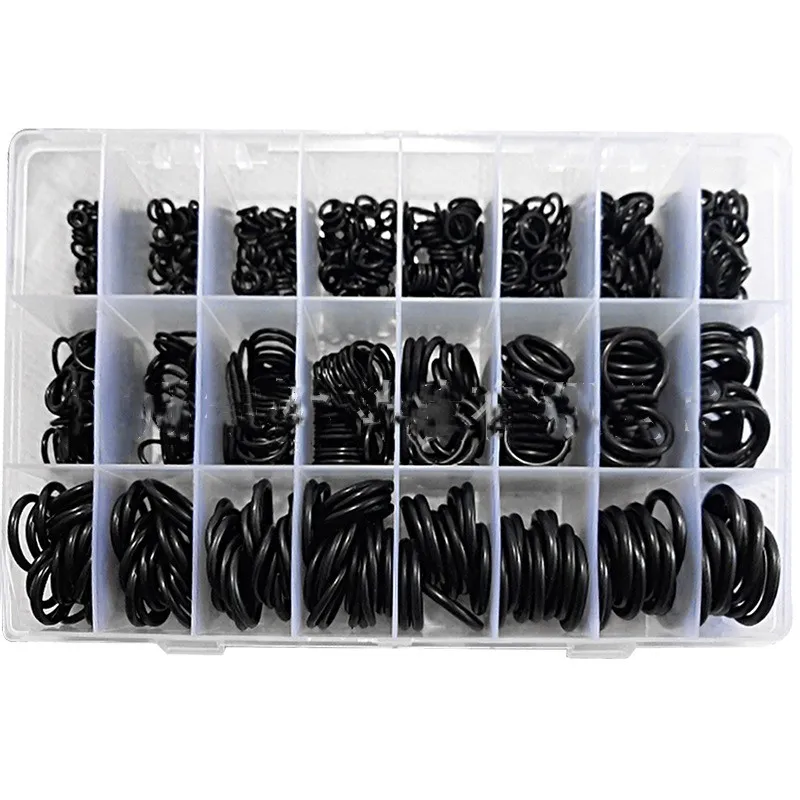 

1200 Pcs/Set Rubber O Ring Washer Seals Watertightness Assortment Different Size O-Ring Washer Seals With Plactic Box Kit Set