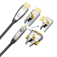 hdmi compatible fiber optical cable 18gbps audio video dvi micro hdmi compatible optical cord for ps4 projector compute
