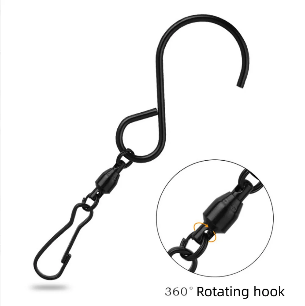 Крючок Поворотный черный 8 0 см 360 градусов 5 шт.