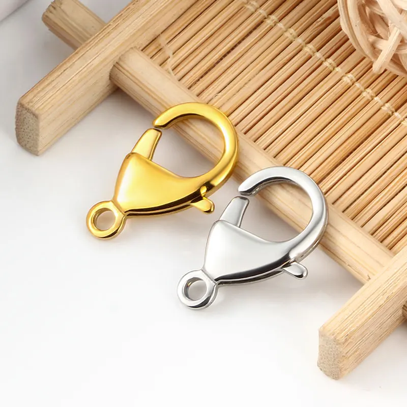 Polishing Stainless Steel 19mm 25mm Lobster Clasps Jewelry Making Supplies Accessories Connetor Bigger Chains Hooks Findings