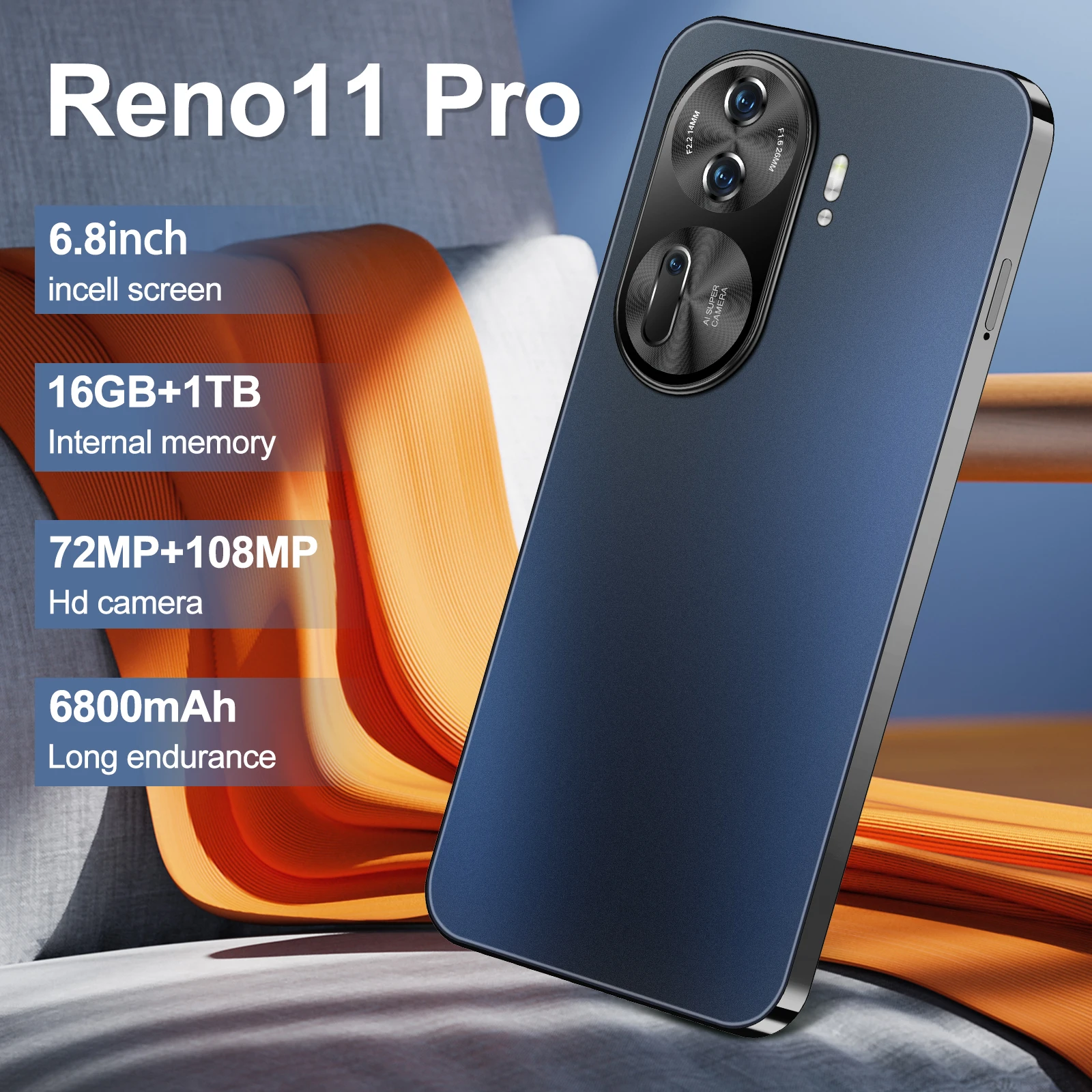 Оригинальный горячий новый смартфон Reno 11 Pro 6 8-дюймовый полноэкранный сотовый