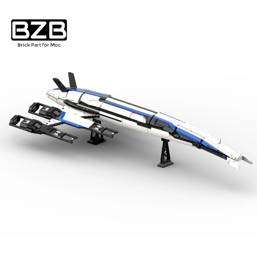 

MOC Normandy SR-2 Starships Building Blocks Set For Mass Effect Spaceship Game Fighter Model Bricks Children Birthday Toys Gifts