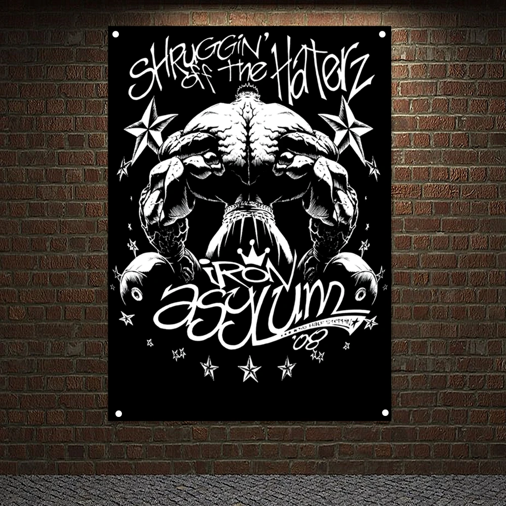 Упражнения от HATERZ, Гобеленовая роспись, мужской настенный постер для тренировок, бодибилдинга