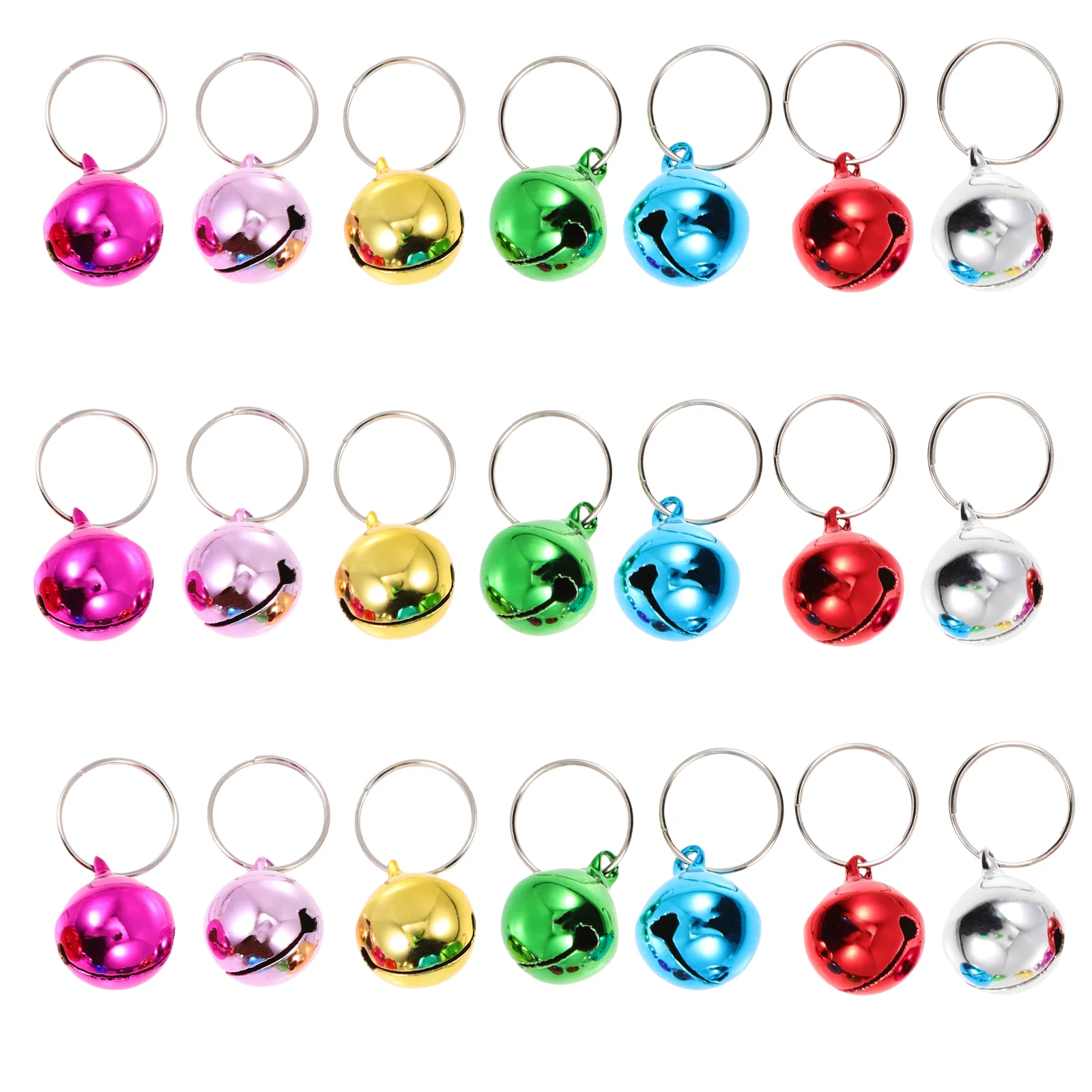 

24 Pcs Pet Bell Accessories Puppy Collars Litter Adorable Dog Bells Accessory Ring Replaceable Metal Cat Multi-function