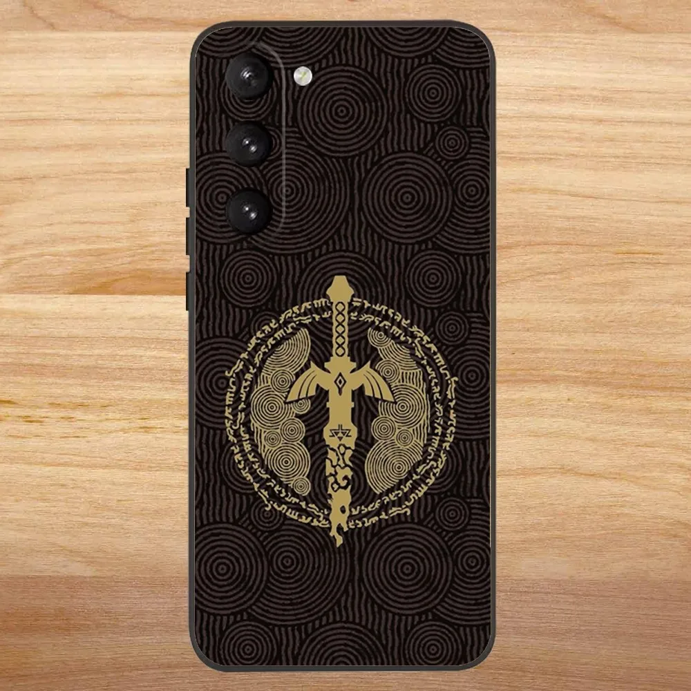 Чехол для телефона Game The L-Legend of Z-Zeldas Samsung S23 22 30 21 10 9 Note20 Ultra Lite 5G Plus FE черный мягкий