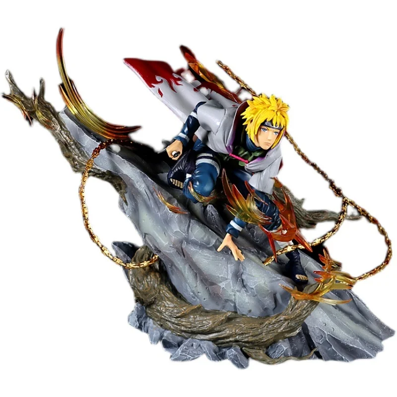 

Naruto Anime modle GK Action Figure Figma 24cm SXG Yondaime Hokage Model Gargoyle Desktop Collection Battle Statue Toys Gift