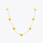 Женское Ожерелье с маленькими желтыми цветами ENFASHION, ожерелья из бисера, золотистый чокер, модные ювелирные украшения, женское ожерелье на Хэллоуин P3267