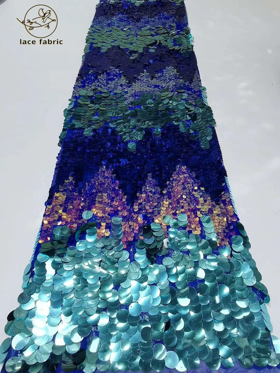 SNQP Французское кружево с блестками 5 ярдов