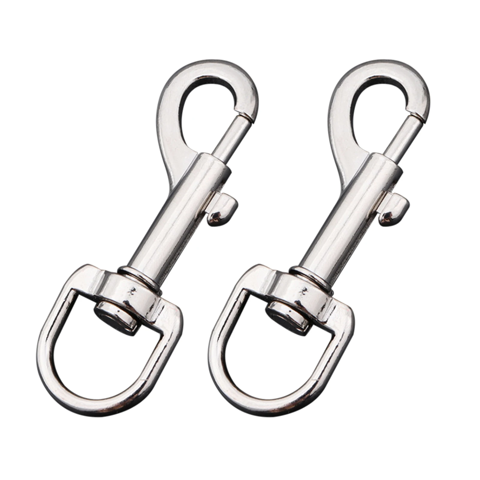 

2pcs Rustproof Zinc Alloy Multifunction Dog Swivel Snap Hook Camera Strap Portable For Diving Keychain Eye Bolt Single Ended