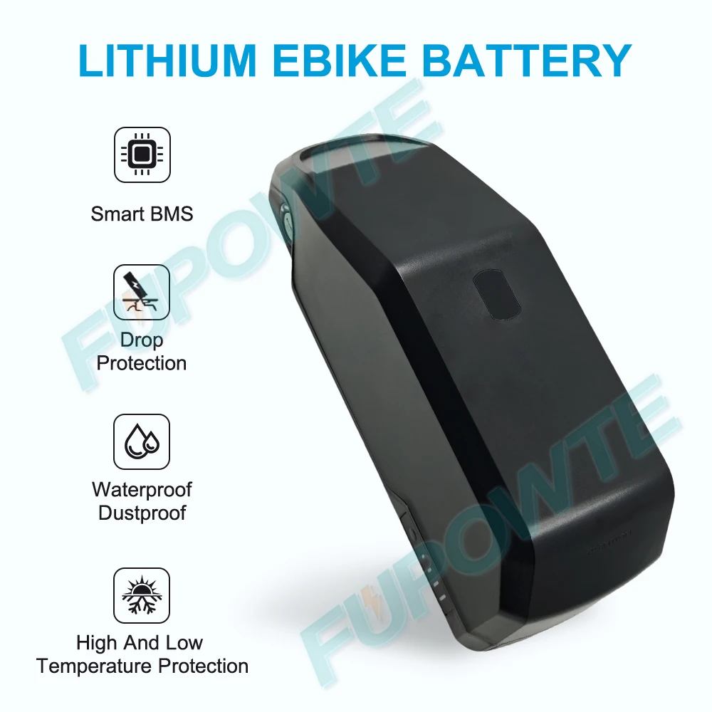 Фото 36 В 48 В 52 В Little Short Down Tube Dolphin Ebike Li-ion Battery Pack 10 Ач 15 Ач для 250 Вт 350 Вт 500 Вт 750 Вт Electric Bike Battery №3