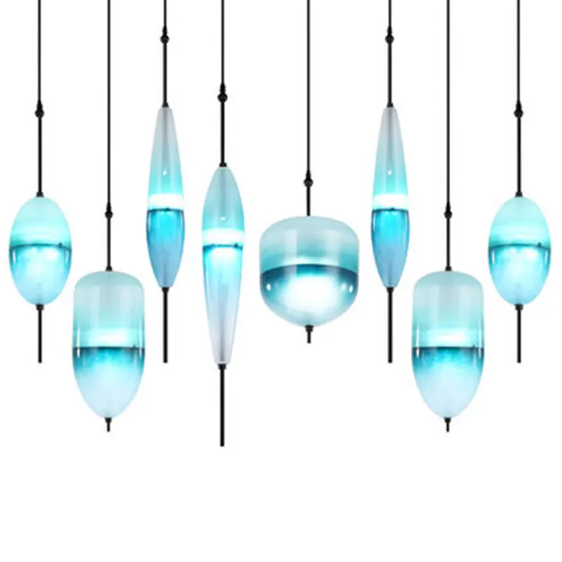 

Nordic Lamp Glass Gyro LED Pendant Lights luminaire suspendu clothing store Hanglamp LOFT Industrial Lamp Drop ship