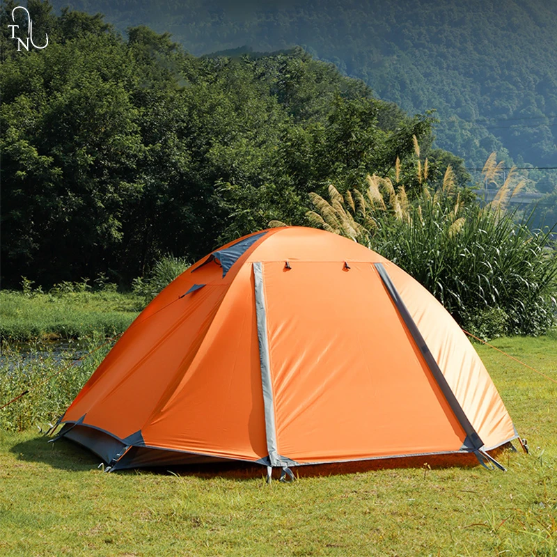

TN KS05 2 Person Double Layers Outdoor Camping Tent Waterproof Tourist Backpacking Sunscreen 215*145*120cm