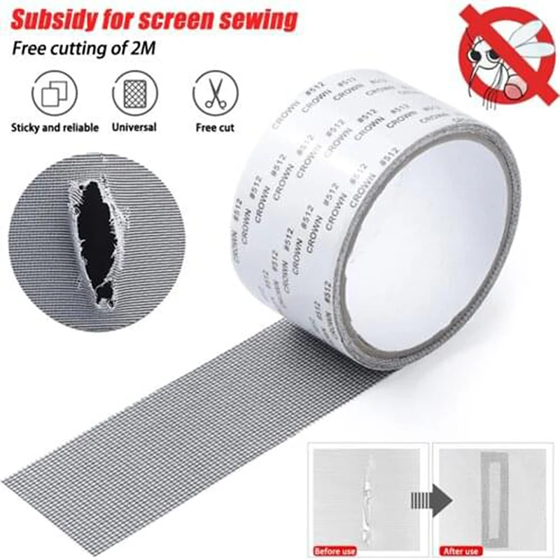 

Flying Mosquito Curtains Window Screen Repair Tape Self-adhesive Net Door Fix Patch Anti-Insect Mosquito Mesh Broken Hole Repair