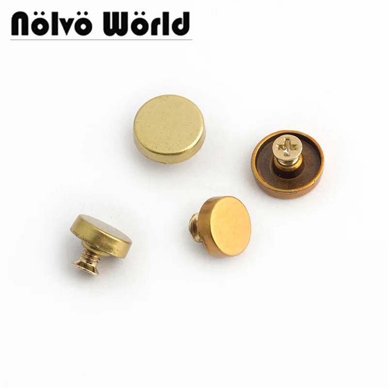 

10-50-200pcs 2 colors 8mm 10mm Punk Turritus Rivet Studs Spikes for Clothing Belt DIY Crafts