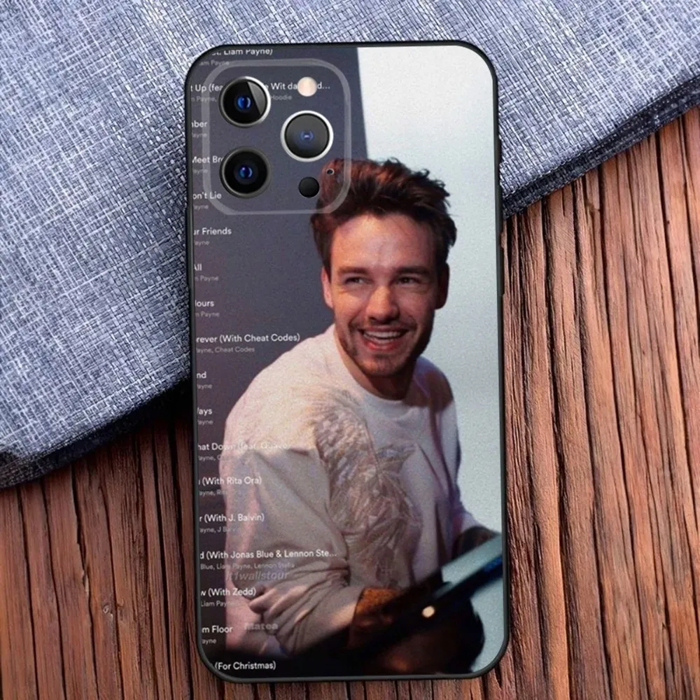 Чехол для телефона Singer L-Liam P-Payne iPhone 16 15 14 13 12 11 Pro X XS Max XR Plus Mini Soft Black Cover