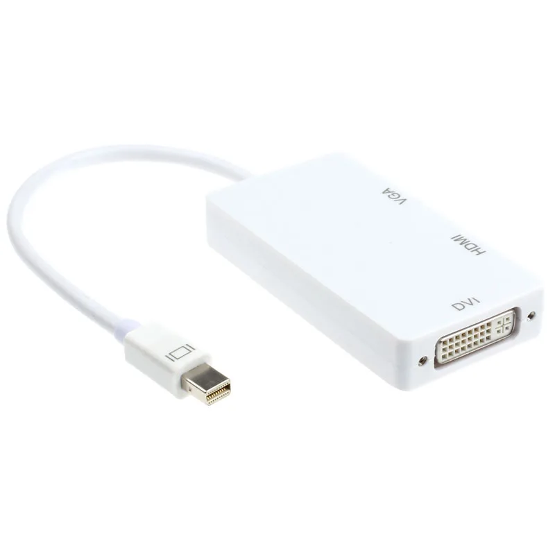 Довольно дешевый адаптер с портом дисплея Thunderbolt на DVI VGA HDMI-совместимый 3 в 1 для